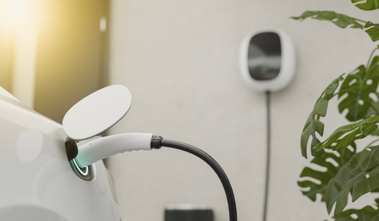 Electric car charging with modern EV charger