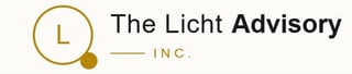 The Licht Advisory Inc. logo featuring a gold circle with letter L and small dot