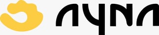 Yellow hand logo with curved design next to AYNA text in black
