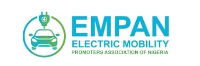 EMPAN Electric Mobility logo featuring a car with a charging plug symbol