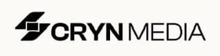 CRYN Media logo with stylized geometric mark and company name in black text
