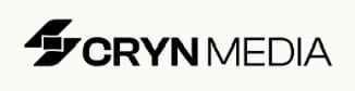 CRYN Media logo with stylized geometric mark and company name in black text